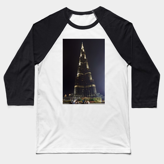 burj khalifa Baseball T-Shirt by likbatonboot